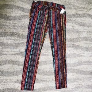 Multicolor skinny jeans
